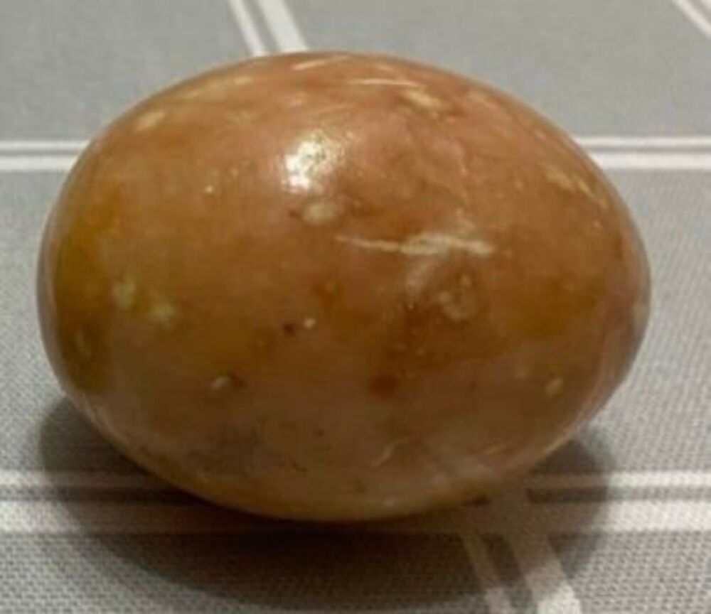 Vintage Alabaster Italian Egg Decor Easter Marble Stone Onyx Polished